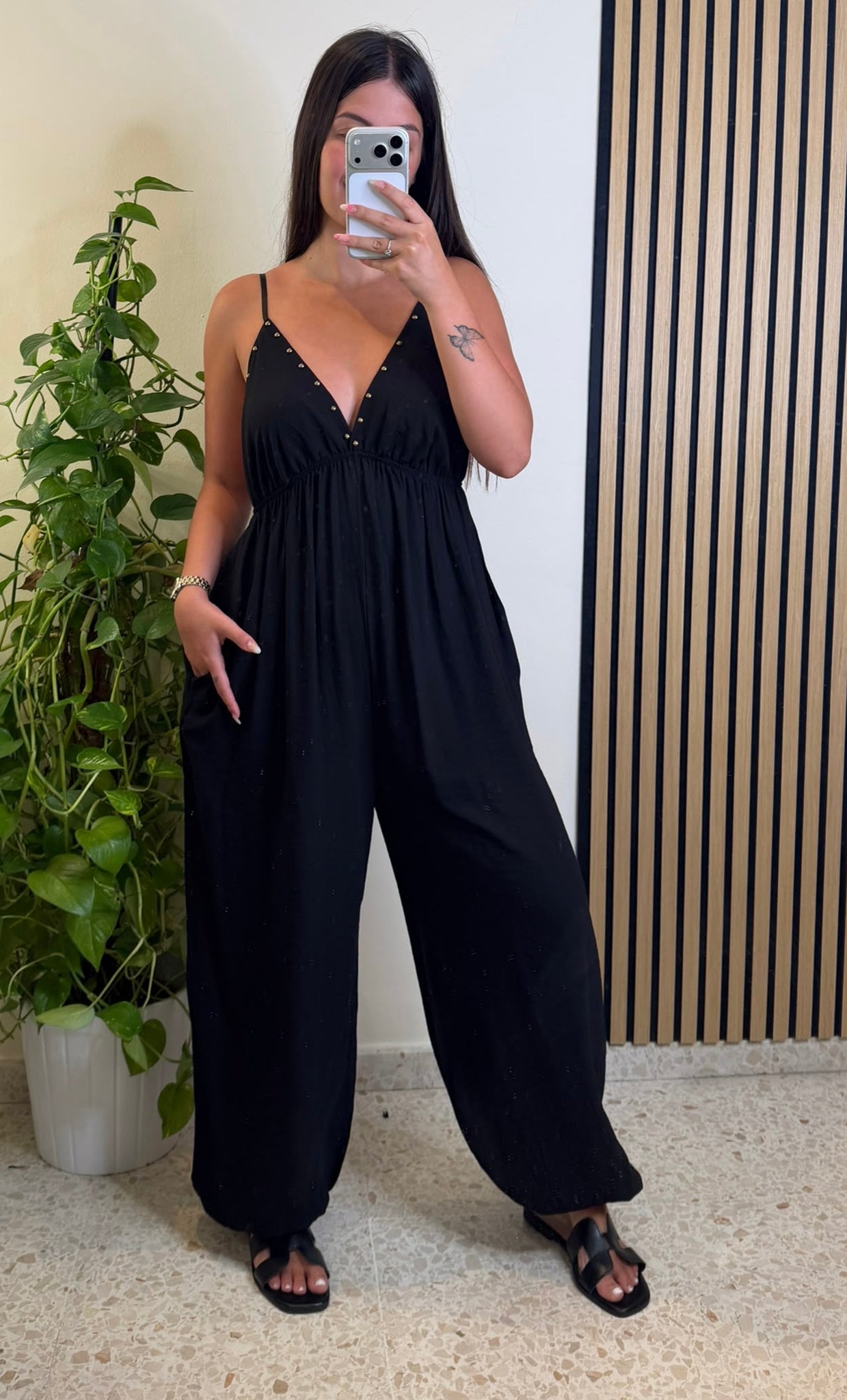 Mono pantalón tachuelas