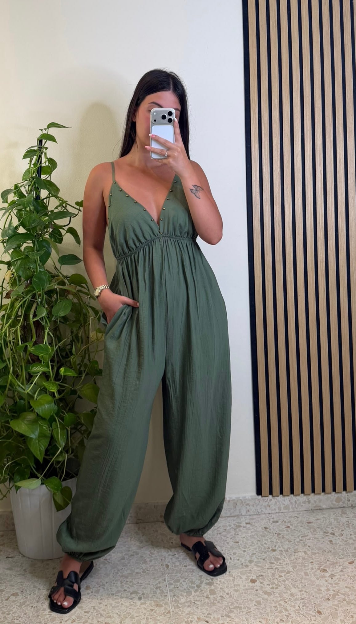 Mono pantalón tachuelas